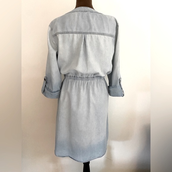 Luxology 3/4 sleeve lightweight denim dress. - Picture 4 of 7